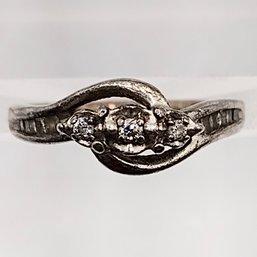 Sterling Silver Multi Stone Ring SZ 3.75 1.6G