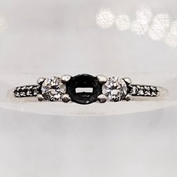 ALE Sterling Silver Multi Stone Ring Setting SZ 7.5 1.9G