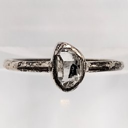 NC Sterling Silver Solitaire Ring SZ 7 2.1G