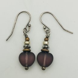 Sterling Dangle Earrings 1.3 G
