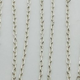 Italy Sterling Cable Chain Necklace 0.9 G