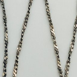 Italy Sterling Serpentine Chain Necklace 1.7 G