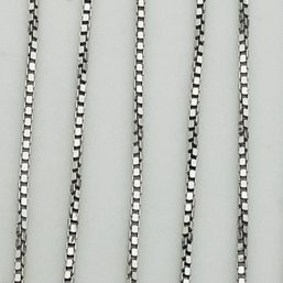 Italy Sterling Box Chain Necklace 1.2 G