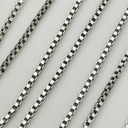 Ross Simons Italy Sterling Box Chain Necklace 2.1 G