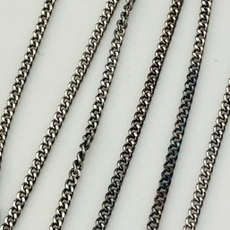 Sterling Curb Chain Necklace 1.3 G