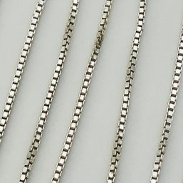 SU Italy Sterling Box Chain Necklace 1.8 G