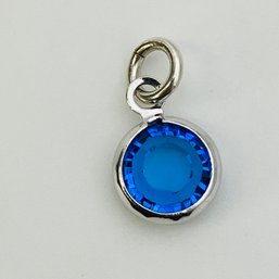 Sterling Blue Stone Pendant 0.4 G