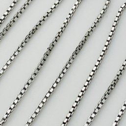 Sterling Box Chain Necklace 1.1 G