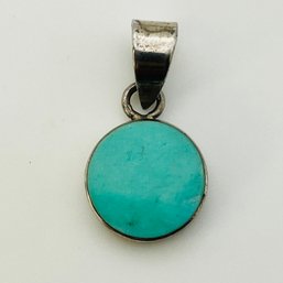 ATI Sterling Turquoise Pendant 0.6 G