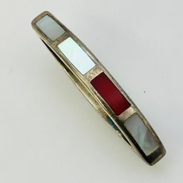 Sterling Mother-of-pearl Oval Pendant 3.0 G
