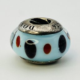 Donatella Sterling Patterned Glass Pendant 3.3 G