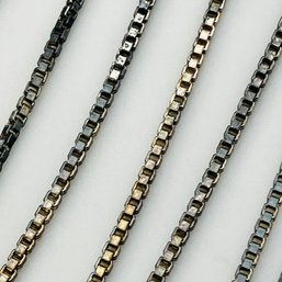 Italy Sterling Box Chain Necklace 2.8 G