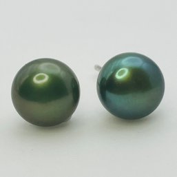 IPS Sterling Pearl Stud Earrings 1.5 G