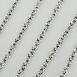 KA1772 Italy Sterling Cable Chain Necklace 1.0 G