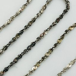 CA Sterling Twisted Serpentine Chain Necklace 2.3 G