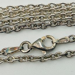 Signed AERO Sterling Cable Chain Necklace. 4.9g