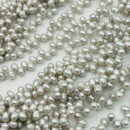 Sterling Multi Chain Pearl Necklace. 138.6g