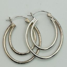 Sterling Hoop Earrings. 3.6g