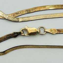 Italy P.Lux Sterling Flat Snake Chain Necklace. 3.1g