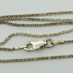 Italy Sterling Popcorn Chain Necklace. 2.4g