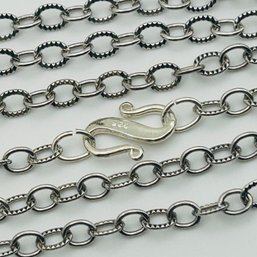 Sterling Big Cable Chain Necklace. 10.8g