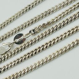 Sterling Curb Chain Necklace. 6.2g