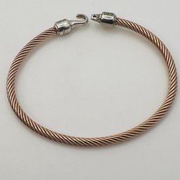 Italy, Sterling Twisted Bangle Bracelet 10.07 G