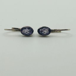 Sterling Amethyst Jacket Earrings. 1.6g