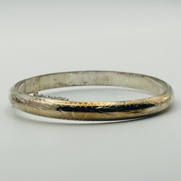 Sterling Bangle Bracelet. 8.7g