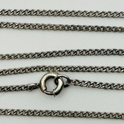 Sterling Curb Chain Necklace. 2.5g