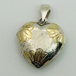Sterling Heart Locket. 4.2g