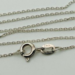 Signed Italy Sterling Cable Chain Necklace. 1.6g