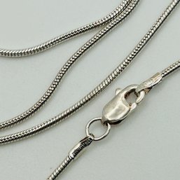 Taxco Mexico Sterling Round Snake Chain Necklace. 4.2g
