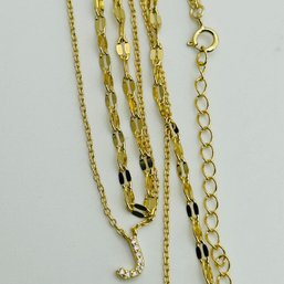 Sterling Multi Chain Necklace. 3.6g
