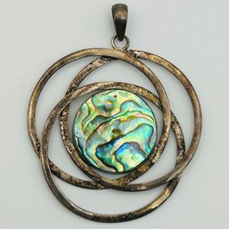 Sterling Abalone Celtic Knot Pendant 7.4g