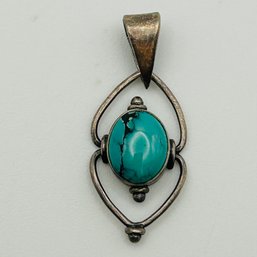 Sterling Turquoise Pendant 2.3g
