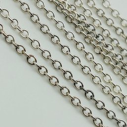 Sterling Cable Chain Long Necklace 3.9g