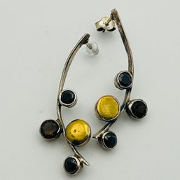 Sterling Multi Stone Earrings 5.7g