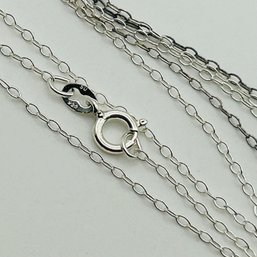 Signed Sterling Cable Chain Necklace 0.80g