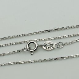 Italy Sterling Cable Chain Necklace 1.5g