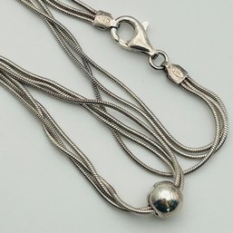 Silpada Italy Sterling Round Snake Chain Necklace 11.7g