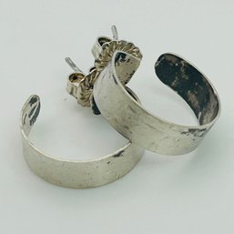 Sterling Half Hoop Earrings 3.7g