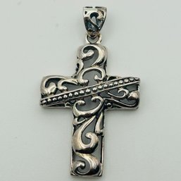 Signed NF Sterling Cross Pendant 7.0g