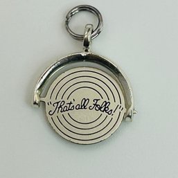 Sterling Thats All Folks Spinning Charm 1.9g