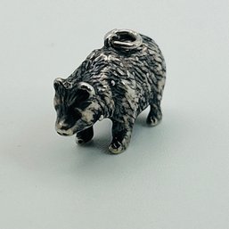 Signed Sterling Bear Charm 6.4g