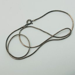Italy Sterling Round Snake Chain Necklace 3.4g