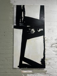 Black And White Abstract Painting