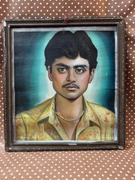 1970s Portrait Painting From India