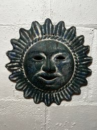 Large Terracotta Sun Face