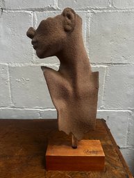 Vintage Female Figure Bust Sculpture